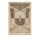 Toile Harmonide encadrée en caisse américaine bois 100x140 cm