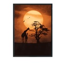 Toile Ozoo encadrée en caisse américaine noire GM