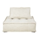 Chauffeuse Neo Elementary pour canapé modulable beige sable