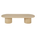 Grand table basse Caldera en bois massif naturel