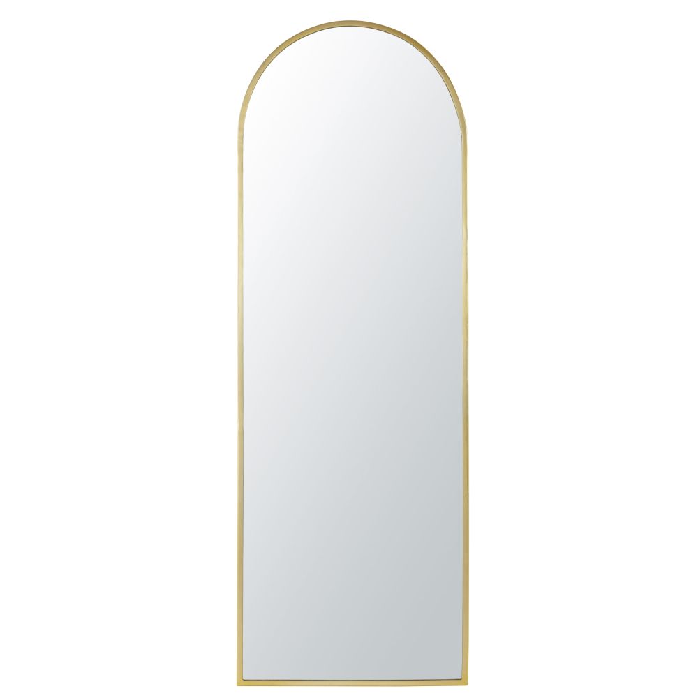 Miroir arche Menara élégant en métal doré
