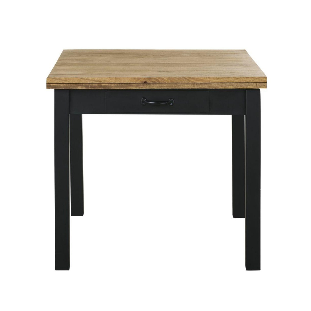 Table à manger pliante Alfred 6/8 personnes en bois et métal