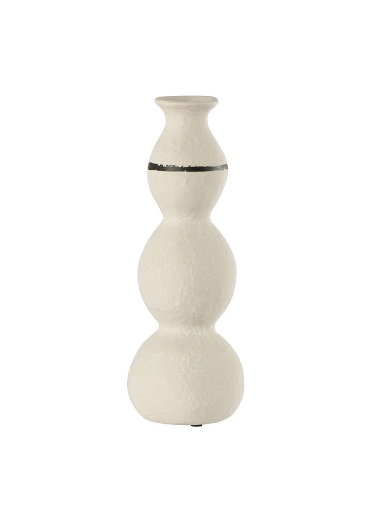 Vase en grès ivoire forme quille PM
