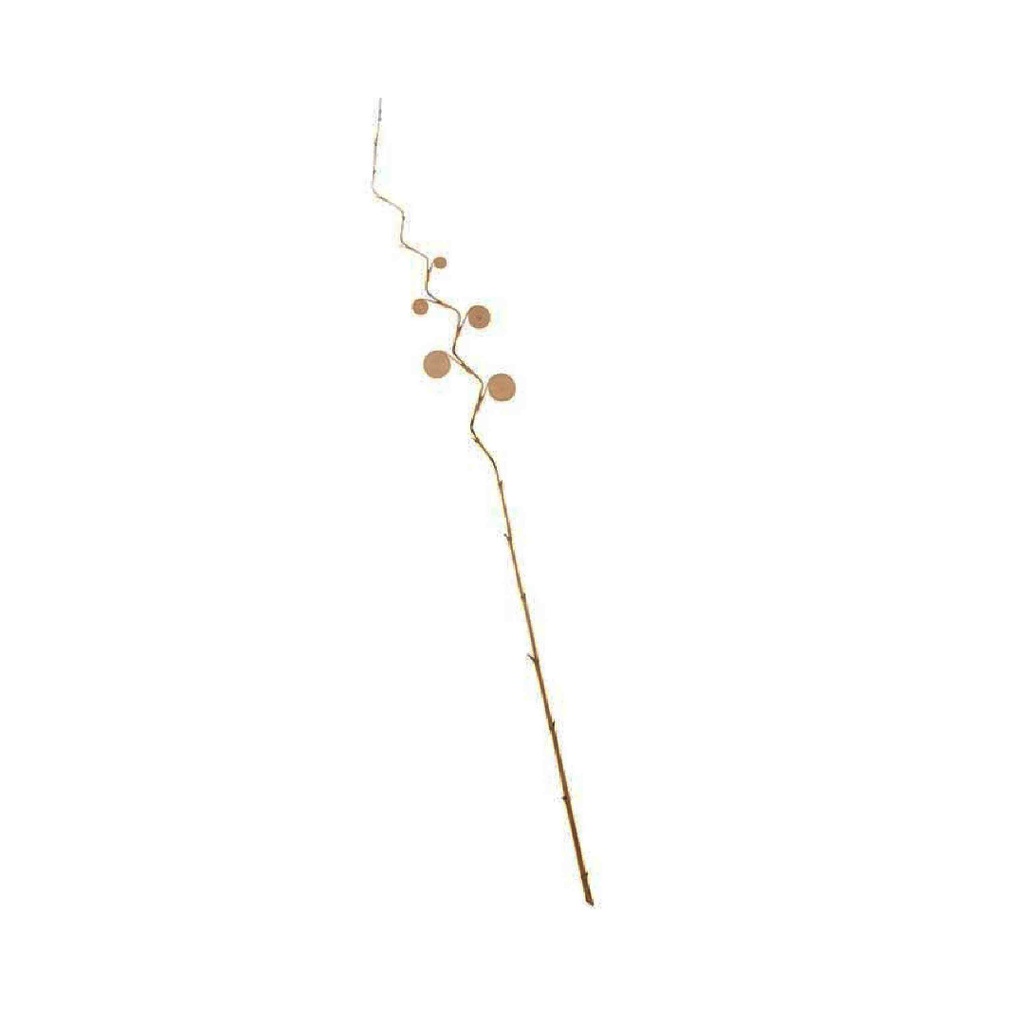 Tige bambou arabesque en spirale rotin et bambou