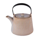 Théière en grès Tiao 1L beige avec filtre