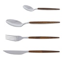 Ménagère effet bois Amsterdam 24 pièces