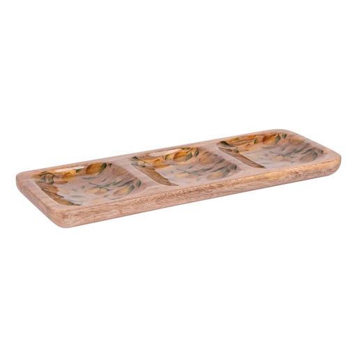 [BAD867076] Plat apéritif Sorrento en bois 40x15 cm