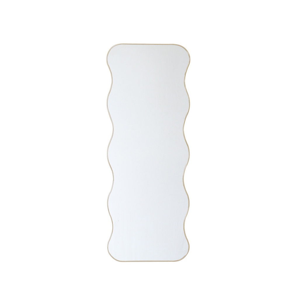 Miroir rectangle Ondule bordure doré