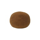 Coussin déco rond Teddy Ophélia ocre