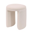 Tabouret en tissu naturel Vincent teddy