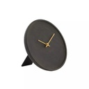 Horloge Veti en bois manguier teinté gris foncé