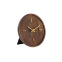 Horloge Veti en bois manguier teinté marron