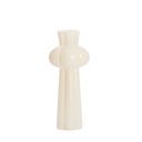 Vase Kortesu en forme autour verre crème