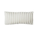 Coussin 60x30 cm Vajen velours crème