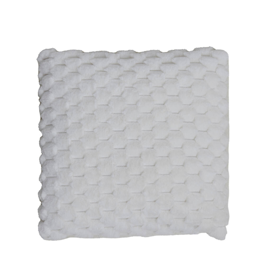 Coussin 45x45 cm Vienne en velours crème