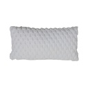 Coussin 60x30 cm Vienne en velours crème