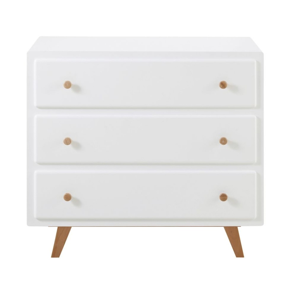 Commode Sweet blanche, 3 tiroirs compatible plan à langer