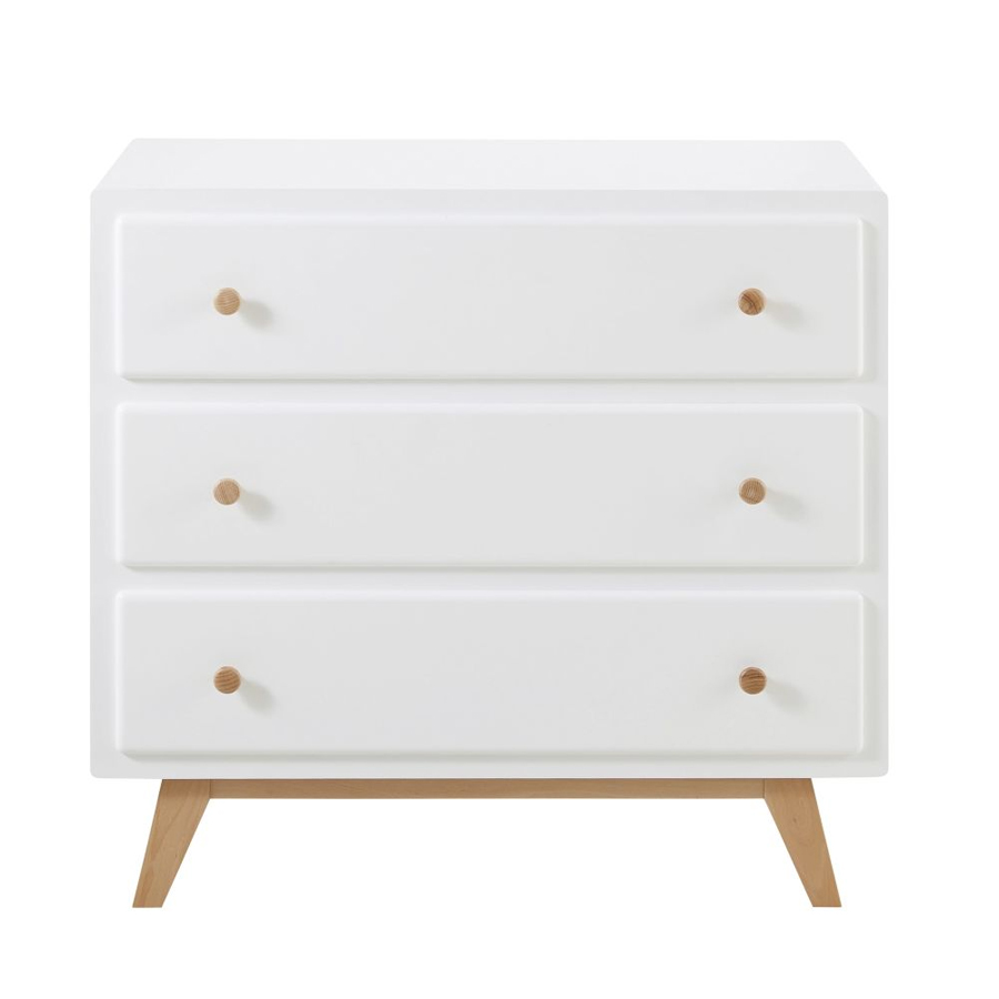 Commode Sweet blanche, 3 tiroirs compatible plan à langer