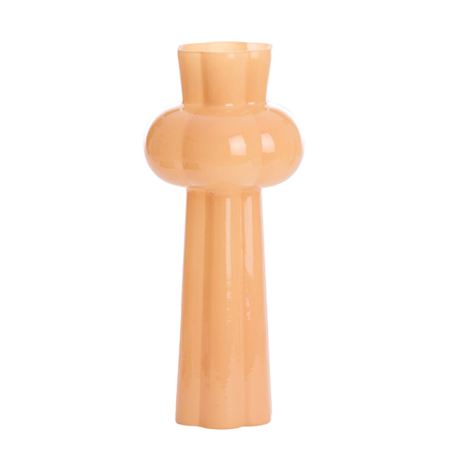 Vase Kortesu en forme autour verre pêche GM