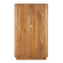 Armoire Aureus en bois de manguier et métal doré, 2 portes