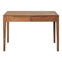 Bureau Malmo en acacia 2 tiroirs design naturel