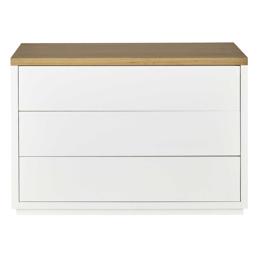 Commode Austral blanche 3 tiroirs design moderne