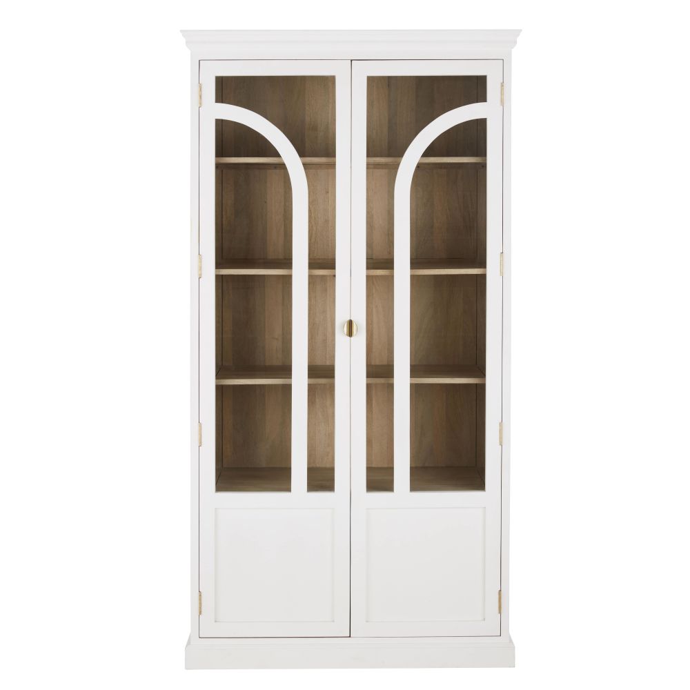 Vitrine Sainte Maxime 4 portes blanche