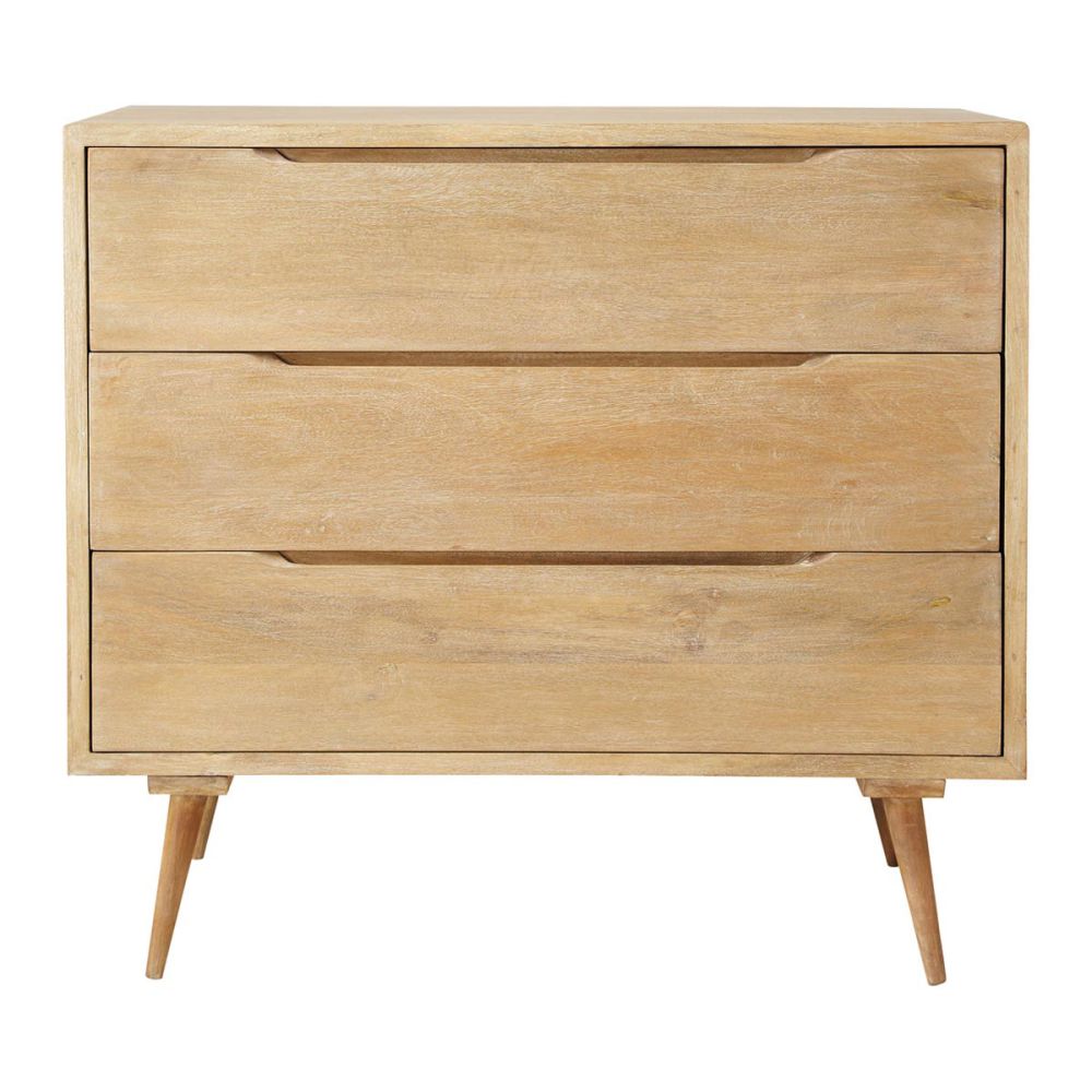 Commode en manguier massif vintage Trocadero