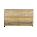 Meuble de bar professionnel Cincinnati Business bicolore en bois et métal