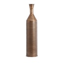 Vase Lisboa en métal marron foncé