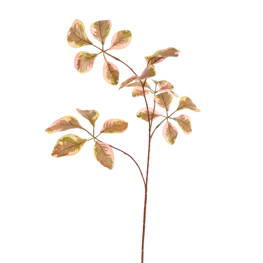 Tige fleur artificielle beech leaf rose