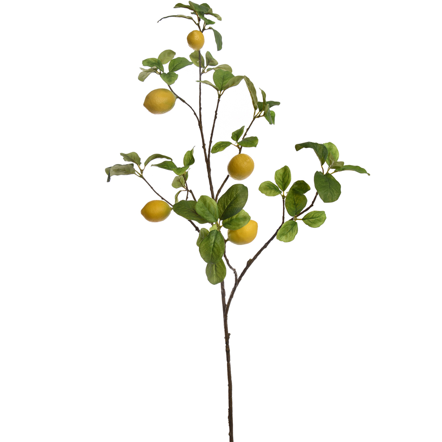 Tige fleur artificielle lemon branch jaune