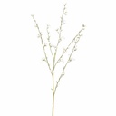 Tige fleur artificielle peach blossom crème