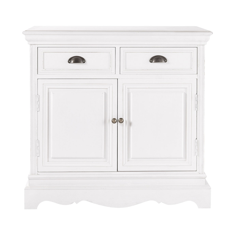 Buffet Josephine en bois de paulownia blanc