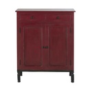 Buffet haut Tiago 2 portes 2 tiroirs en manguier massif rouge cerise