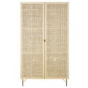 Armoire Solstice 2 portes en rotin tressé