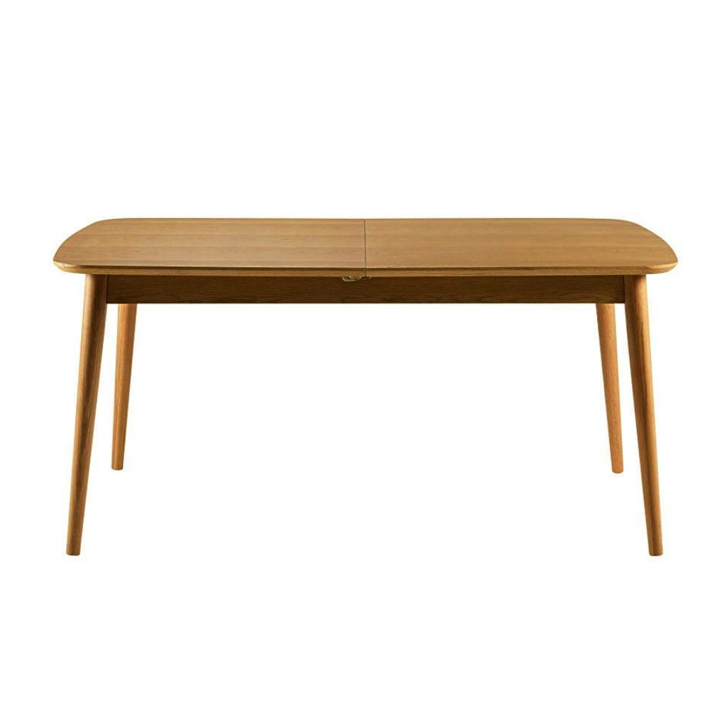 Table à manger extensible en bois foncé Bronx 6 à 10 personnes L160