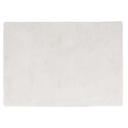 Tapis shaggy immitation fourrure blanche