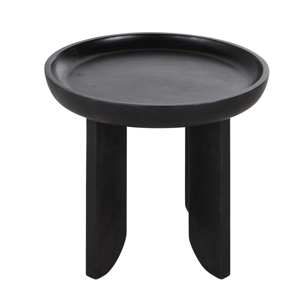 Table d'appoint Leon en bois de manguier noir