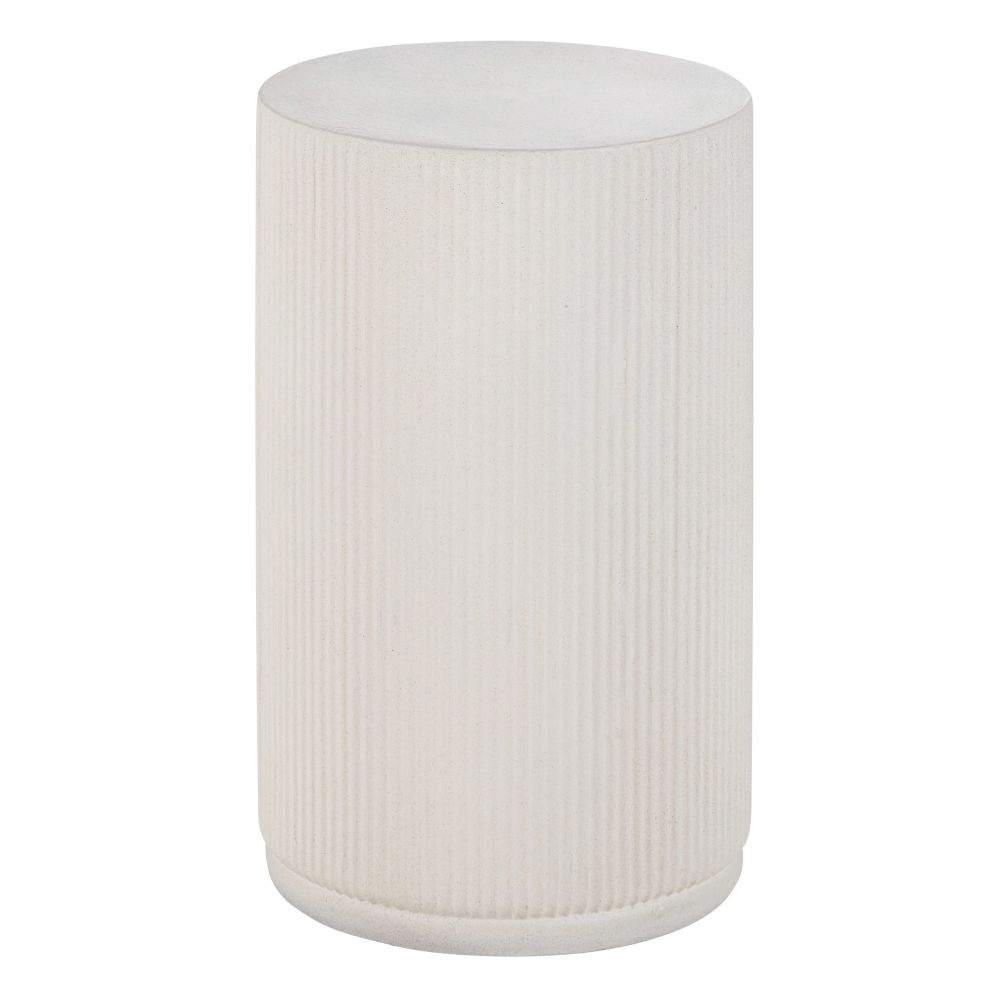 Bout de canapé Oumana colonne blanche