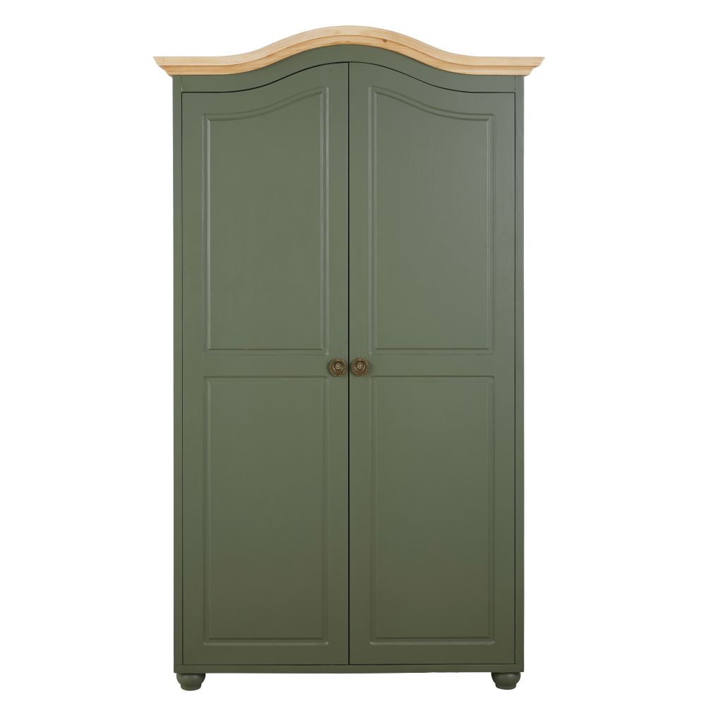 Armoire Gustavia 2 Portes en Vert Kaki