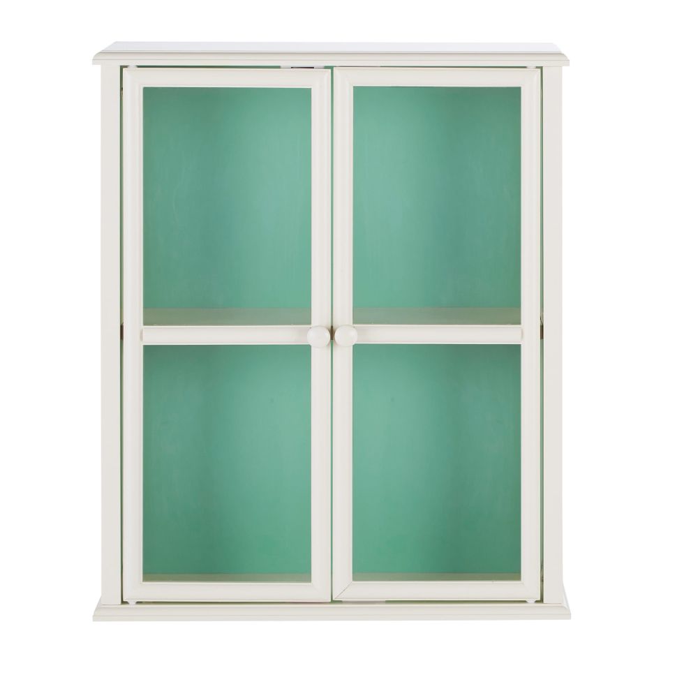 Etagère murale Camila blanche 2 portes en acrylique