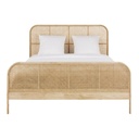 Lit Michelle vintage cannage en rotin 160x200