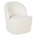 Fauteuil professionnel Blackhill Business en tissu recyclé à bouclettes blanc cassé