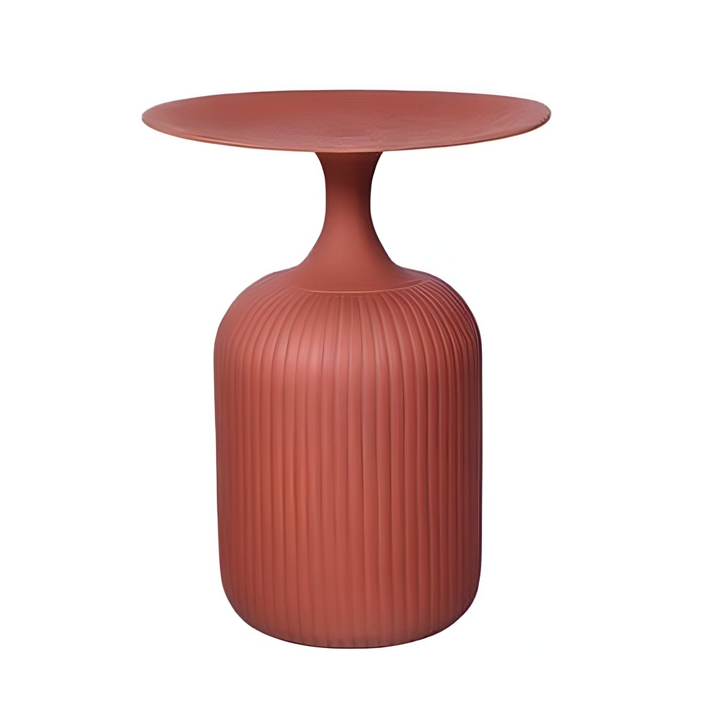Table d'appoint Sierra en métal terracotta