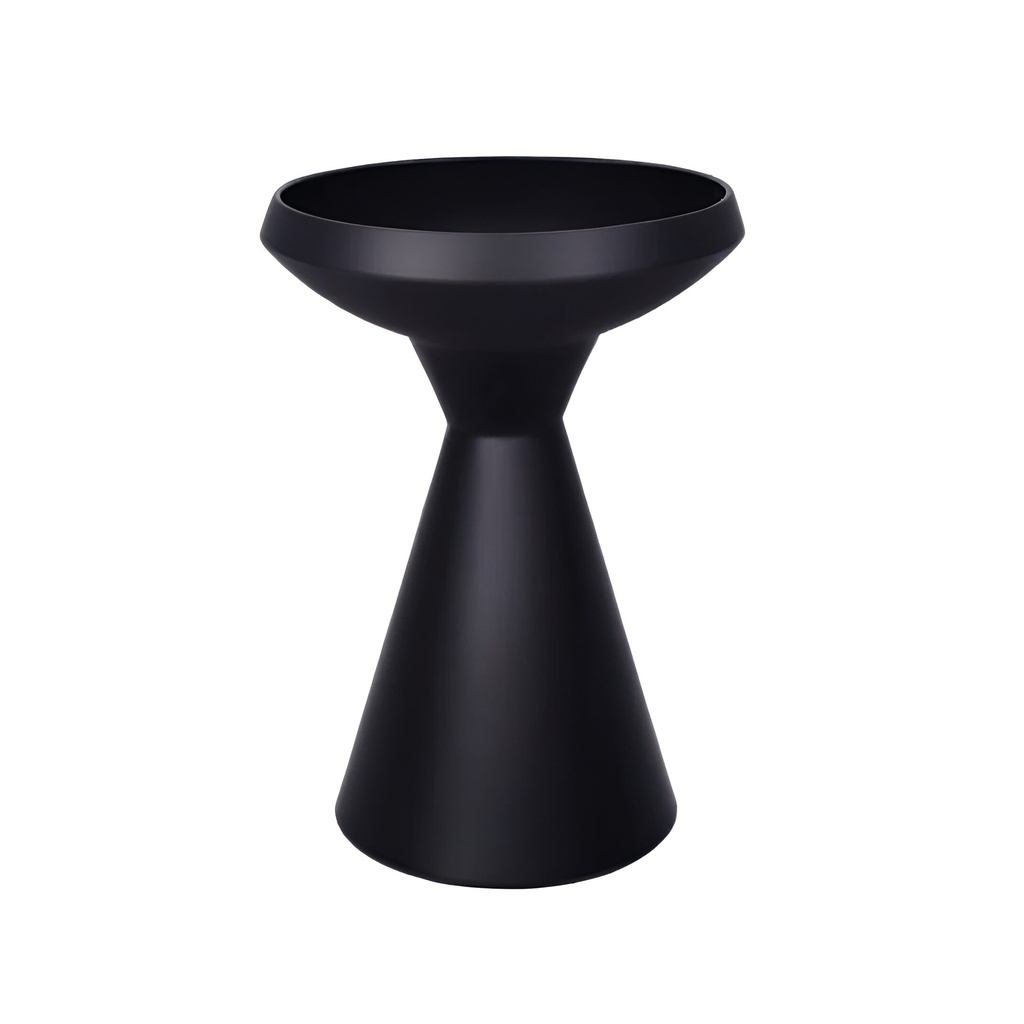 Table d'appoint Nova en métal noir mat
