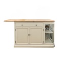 Îlot central de cuisine Flaubert en bois massif