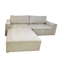 Salon Malo 3 places modulable en tissu beige