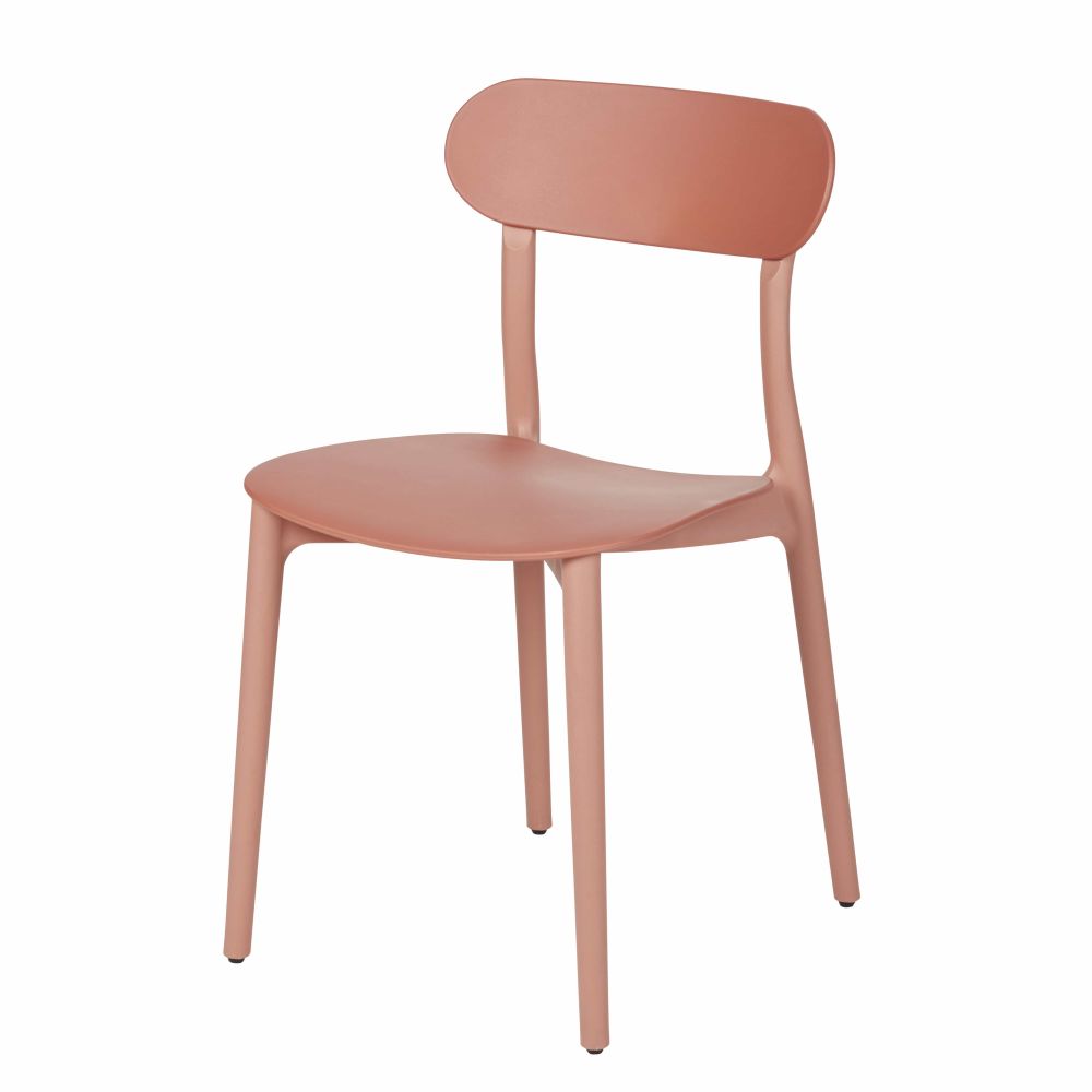 Chaise Eve en polypropylène terracotta