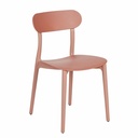 Chaise Eve en polypropylène terracotta